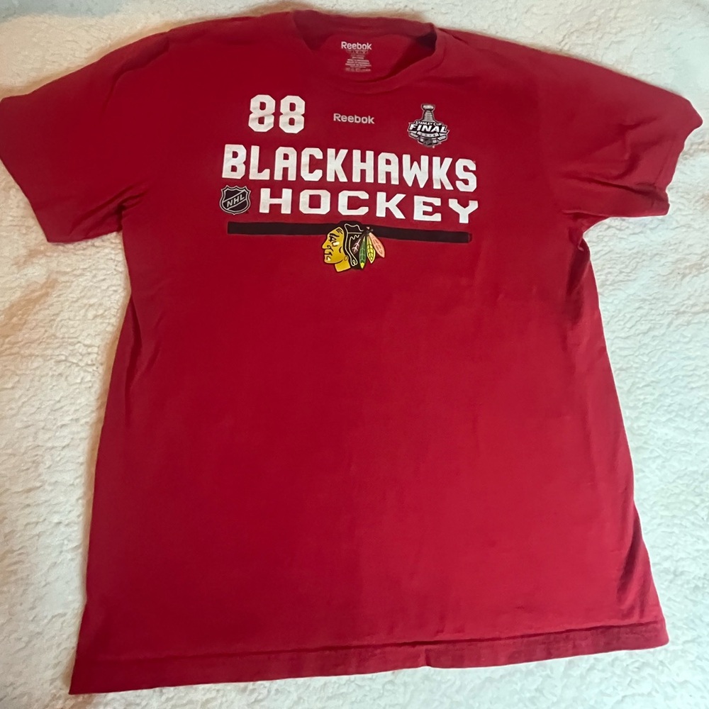 Reebok Men’s Chicago Blackhawks 2016 Stanley Cup Finals Edition #88 Kane Shirt